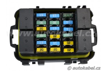 Modul MTA pro 18x minipojistka / 4x spínací minirelé.